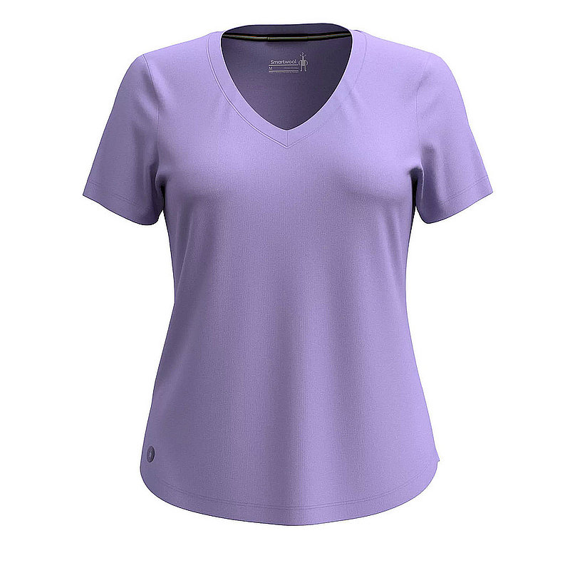 Smartwool Women's Active Ultralite V-Neck Short Sleeve Shirt SW016539 (Smartwool)