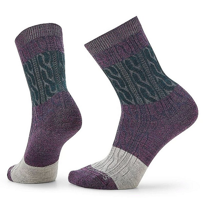 Smartwool Women's Everyday Color Block Cable Zero Cushion Crew Socks SW001832 (Smartwool)