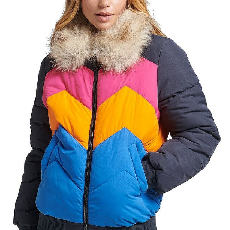 Superdry Women's Retro Panel Short Puffer Coat W5011177A (Superdry)