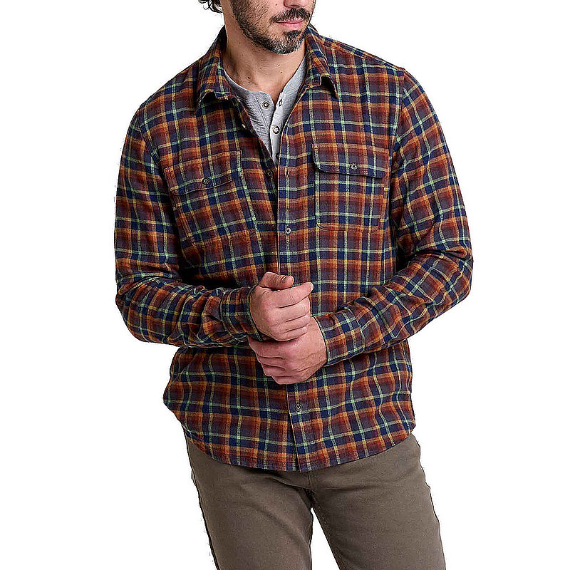 Toad&Co Men's Indigo Flannel LS Shirt T2241108 (Toad&Co)