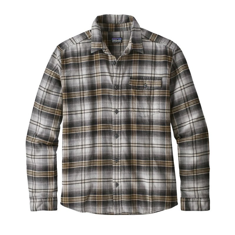 Patagonia Men's Long-Sleeved Lightweight Fjord Flannel Shirt 54020