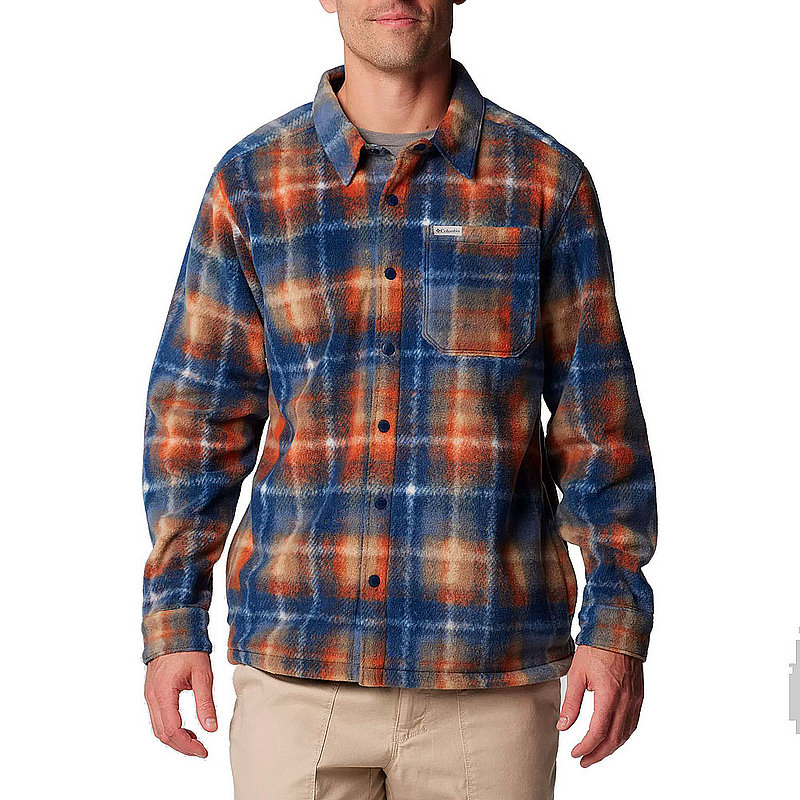Columbia Sportswear Men s Steens Mountain Printed Fleece Shirt Jacket II 2097691
