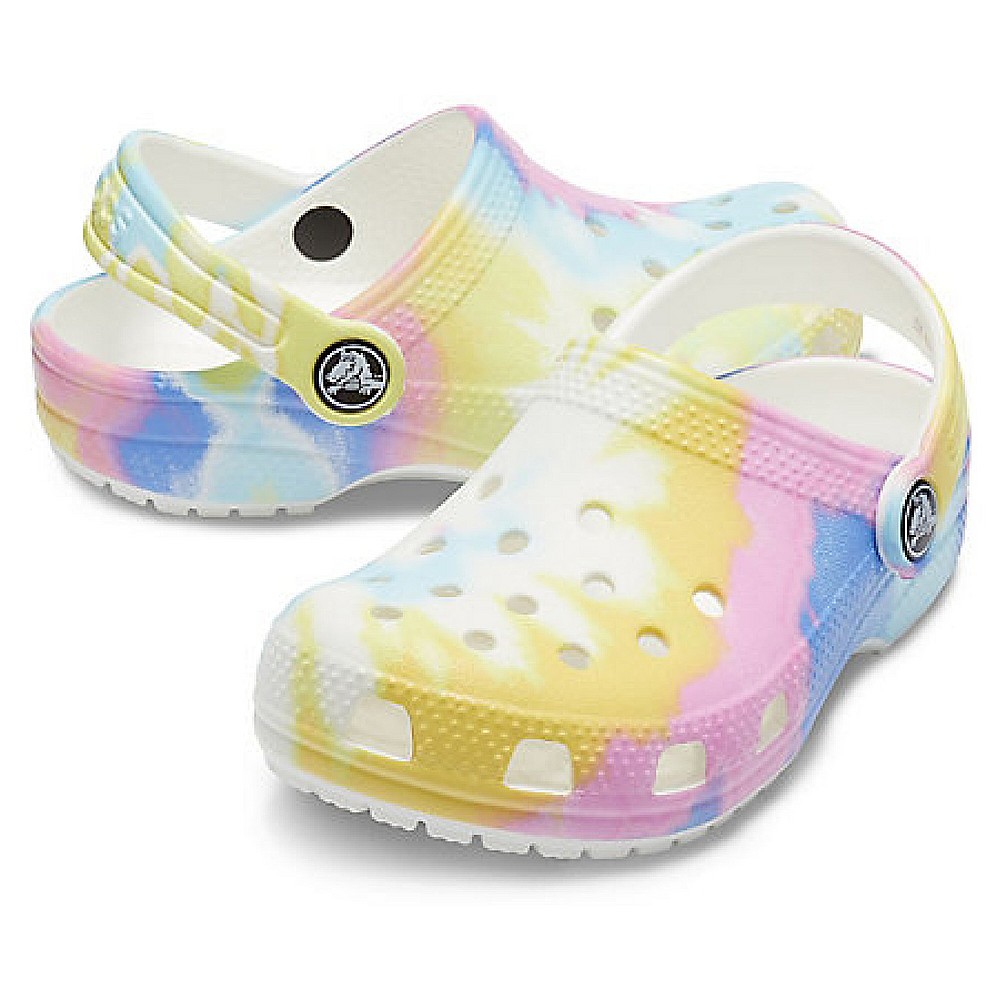 crocs classic tie dye graphic clog