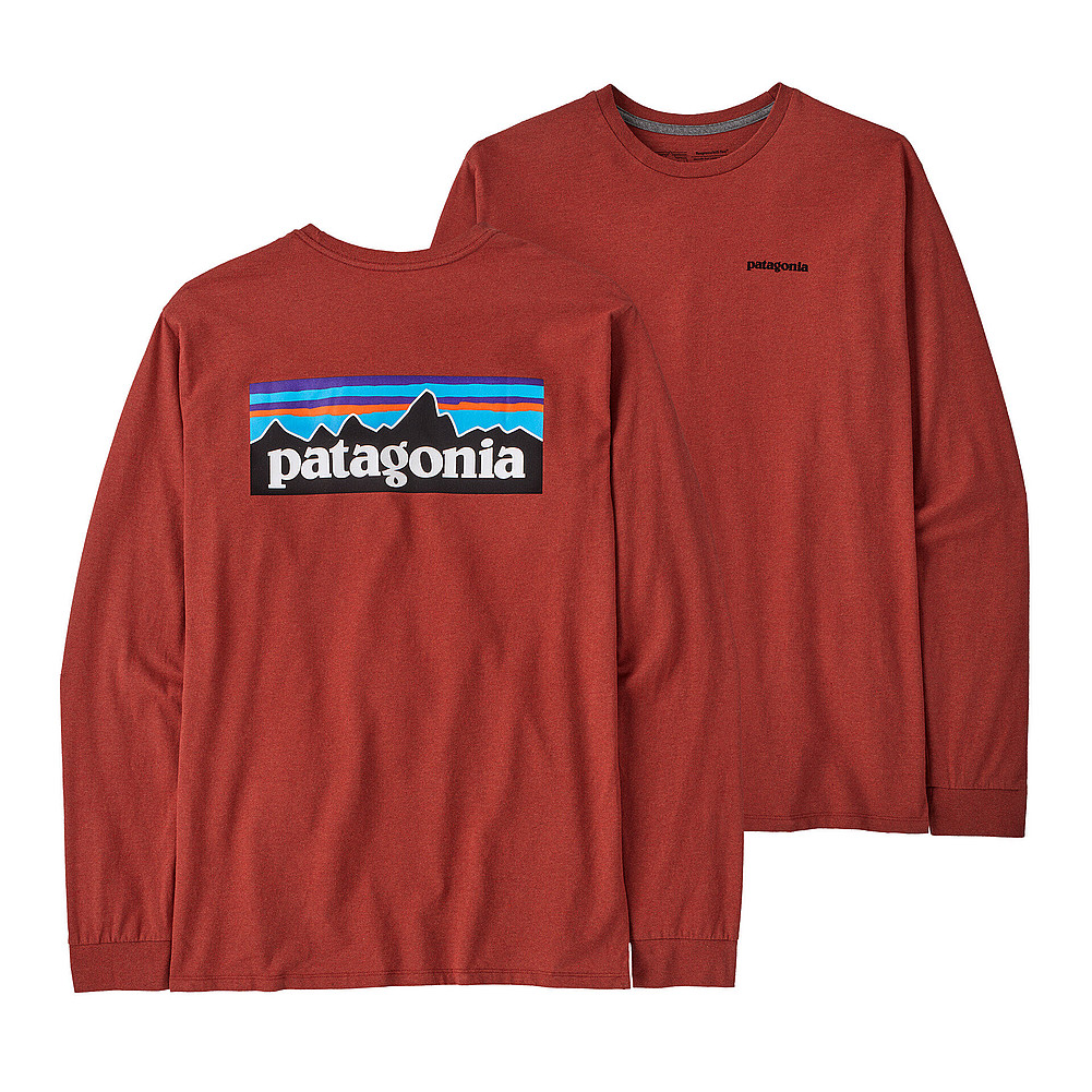 Patagonia Men's Long-Sleeved P-6 Logo Responsibili-Tee Shirt 38518