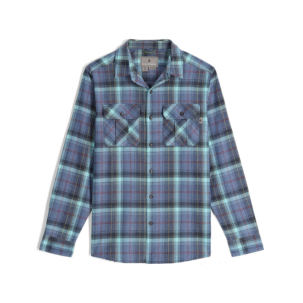 Royal Robbins Men's Lost Coast Flannel Plaid Long Sleeve Shirt 422023