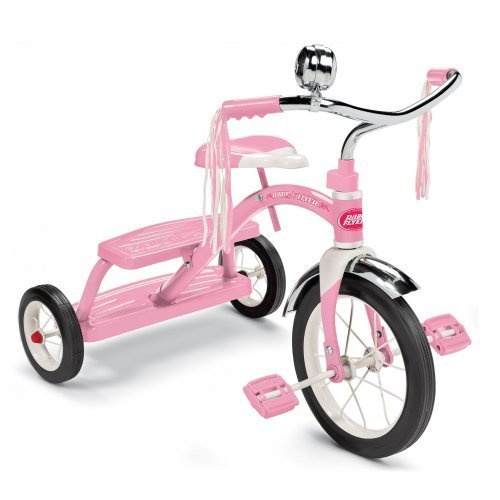Girls Classic Pink Dual Deck Tricycle